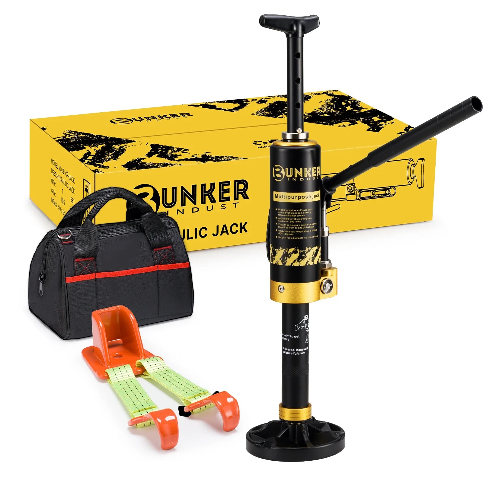 Heavy  19400lbs Portable Hydraulic Recovery Jack for Off-Road Vehicles 4x4 Truck Emergency Rescue Tool