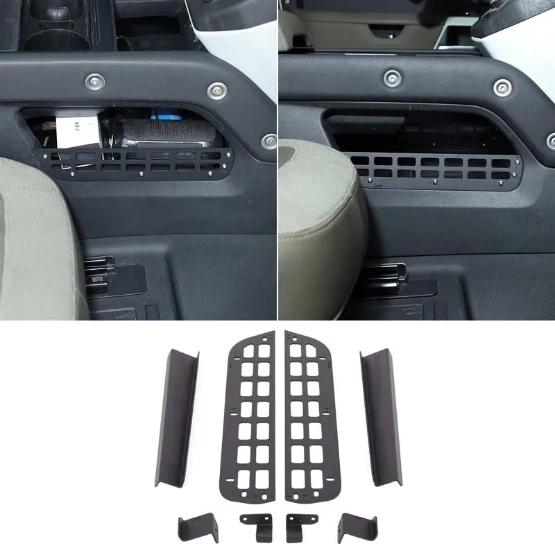 For Land Rover Defender 90 110 130 2020+ Aluminum Alloy Black Car Tailgate Window Storage Fence Foldable Pallet Rack Accessories