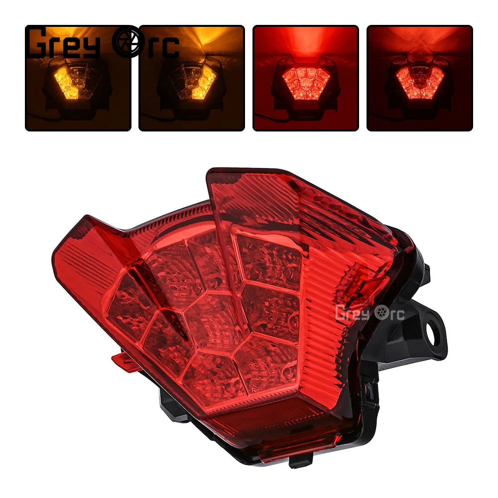 Motorcycle LED Rear Tail Light Brake Turn Signal Integrated Light For Yamaha MT-07 MT07 2018 2019 2020 2021 2022 2023 2024