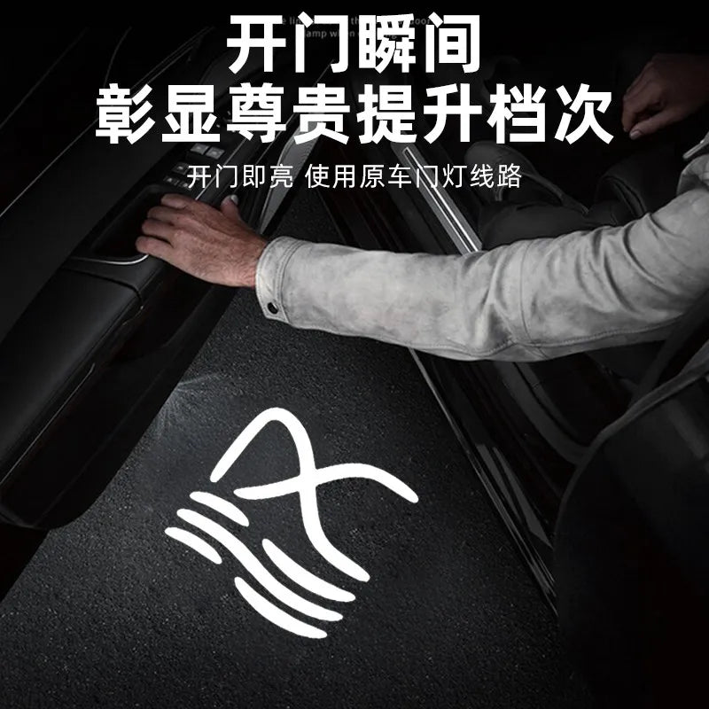 For BYD Tang L Han EV Song Plus Qin L Seal Seal Lion 07EV Leopard Door Projection Ambient Light LED Lighting Accessories