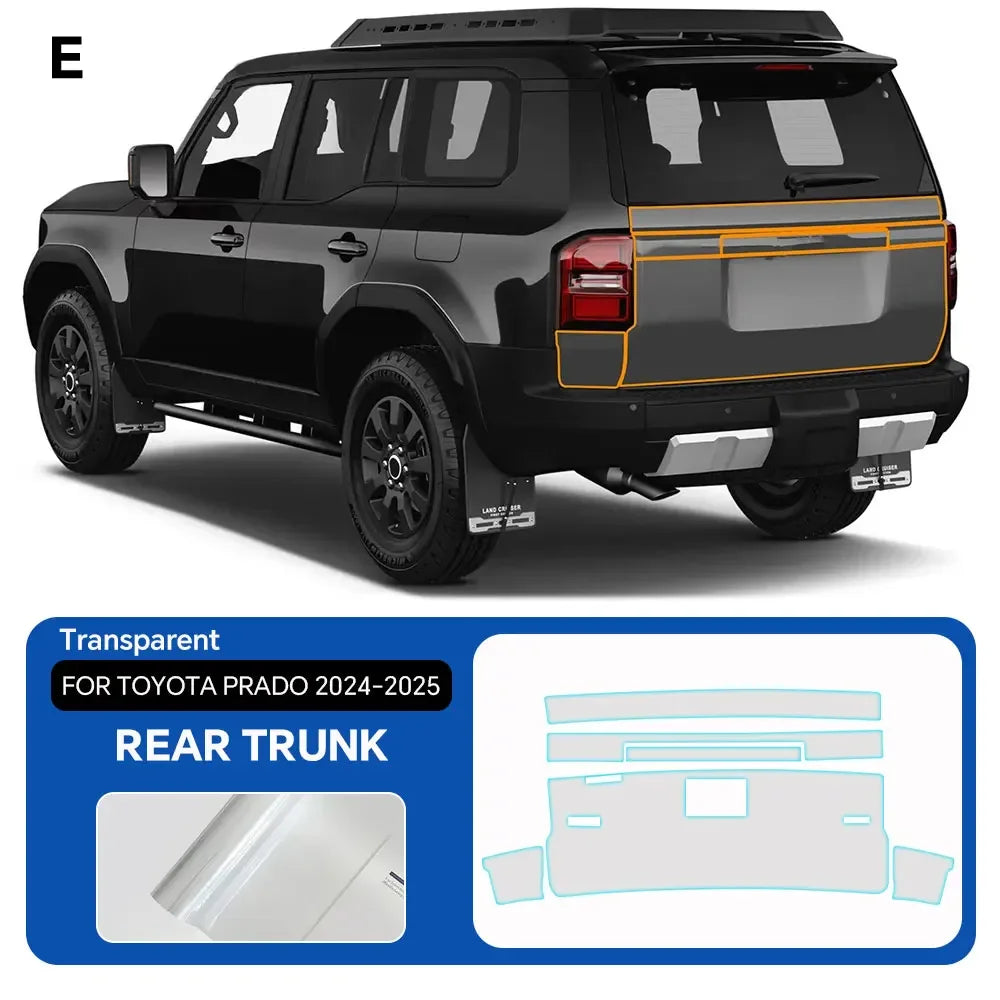 9Mil TPU Anti-scratch For Toyota Land Cruiser J250 LC250 Prado 2024 2025 Car Paint Protection Film Pre-cut Clear PPF Invisible