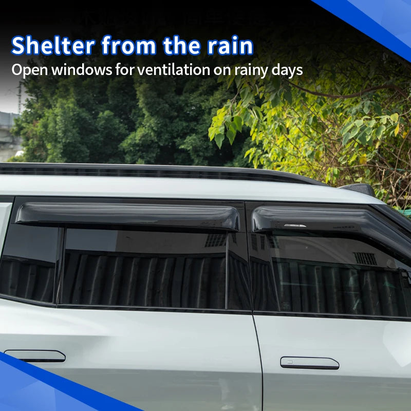 For BYD Leopard 8 Denza B8 2024+ Side Window Sunvisor Windshield Sunshade Rain Shield Car Accessories Window Exterior Upgrade