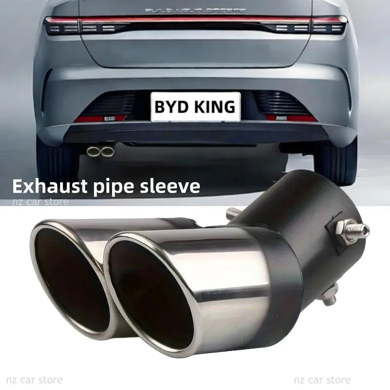 For BYD KING SEAL 5 CHAZOR DMi 2026 2025 2024 Exhaust Pipe Sleeve Tail Throat Muffler Tip Modification Accessories