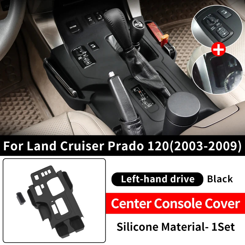 For 2003-2009 Toyota Land Cruiser Prado 120 LC120 Central Control Protective Cover Dust Proof Automotive Interior Accessories