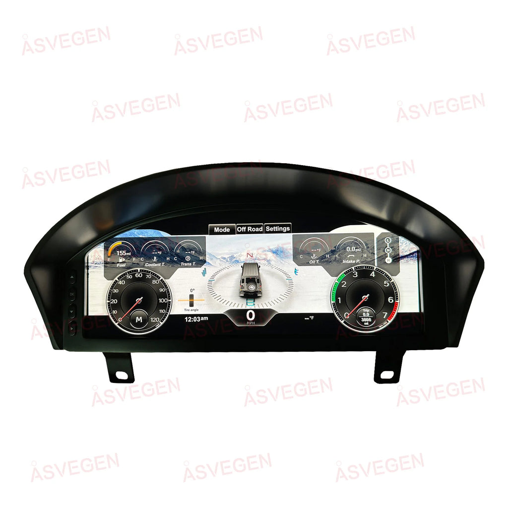 12.3" Digital Instrument Cluster for Land Rover Defender 2012-2016 Full LCD Dashboard Virtual Cockpit Speedometer Retrofit Kit