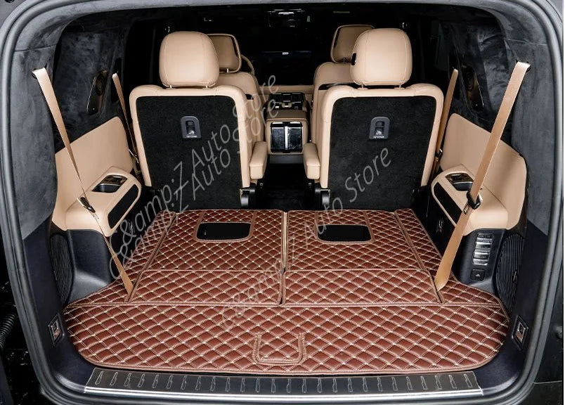 Car Rear Trunk Mat For BYD Leopard 8 Denza B8 2025 2026 2027 6SEAT 7SEAT Leather Cover Cargo Liner Rug Boot Pad Auto Accessories