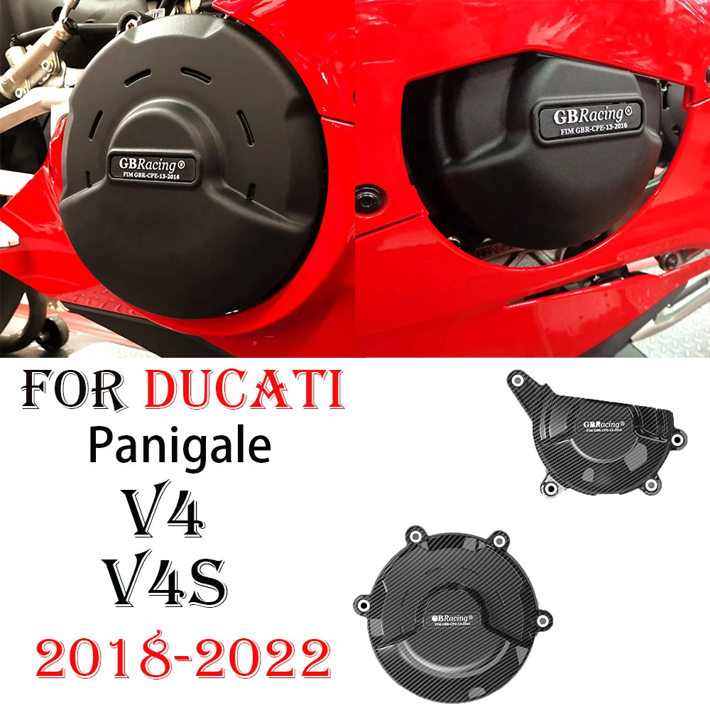 V2 For Fits These Bike Models - Panigale V4 & V4 S 2018-2024 V4S Panigale Clutch Cover V4S Panigale Alternator Cover