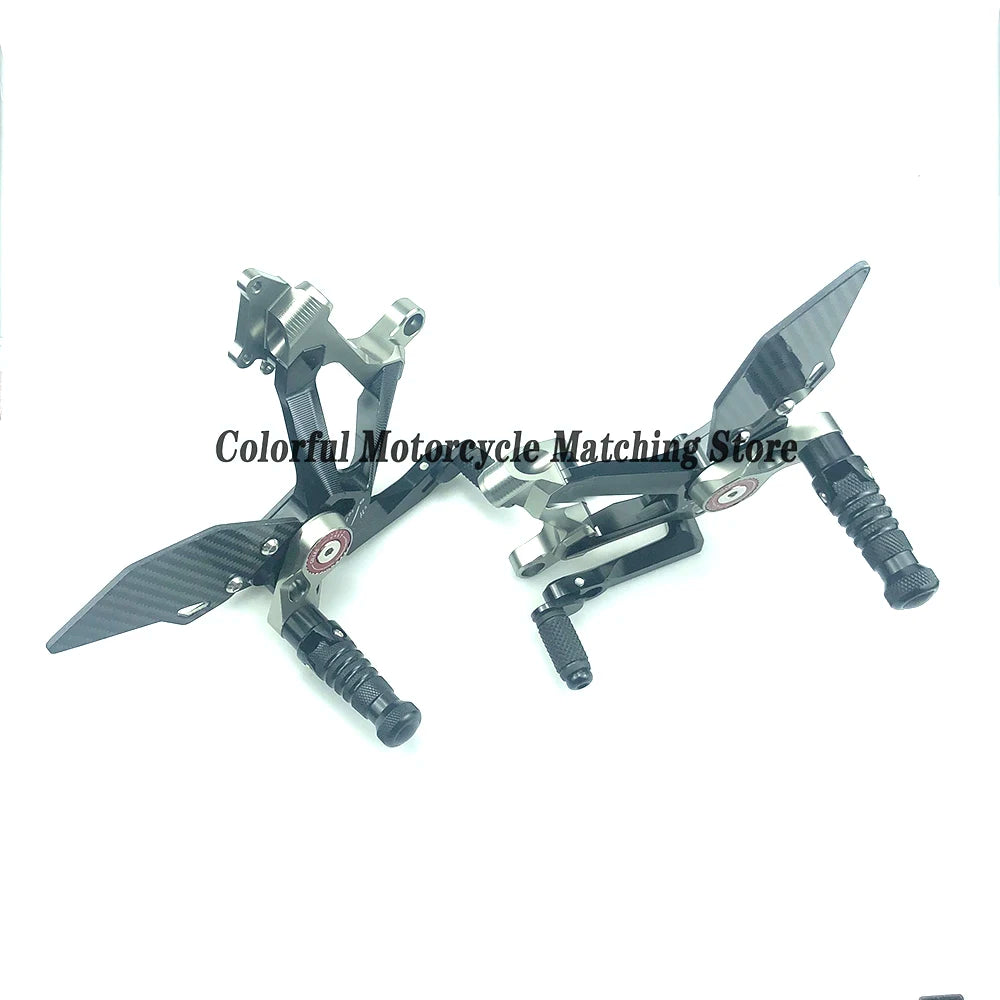 Motorcycle Adjustable Rearset Footrest Foot Pegs Pedal For DUCATI Panigale V4 V4S V4R 2018-2023