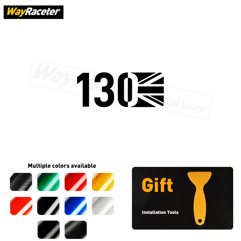 1 Piece Matte Black Trunk Sticker Side Fender Reflective Sticker Decal  For Land Rover Defender 90 110 130 Union Jack Accessorie