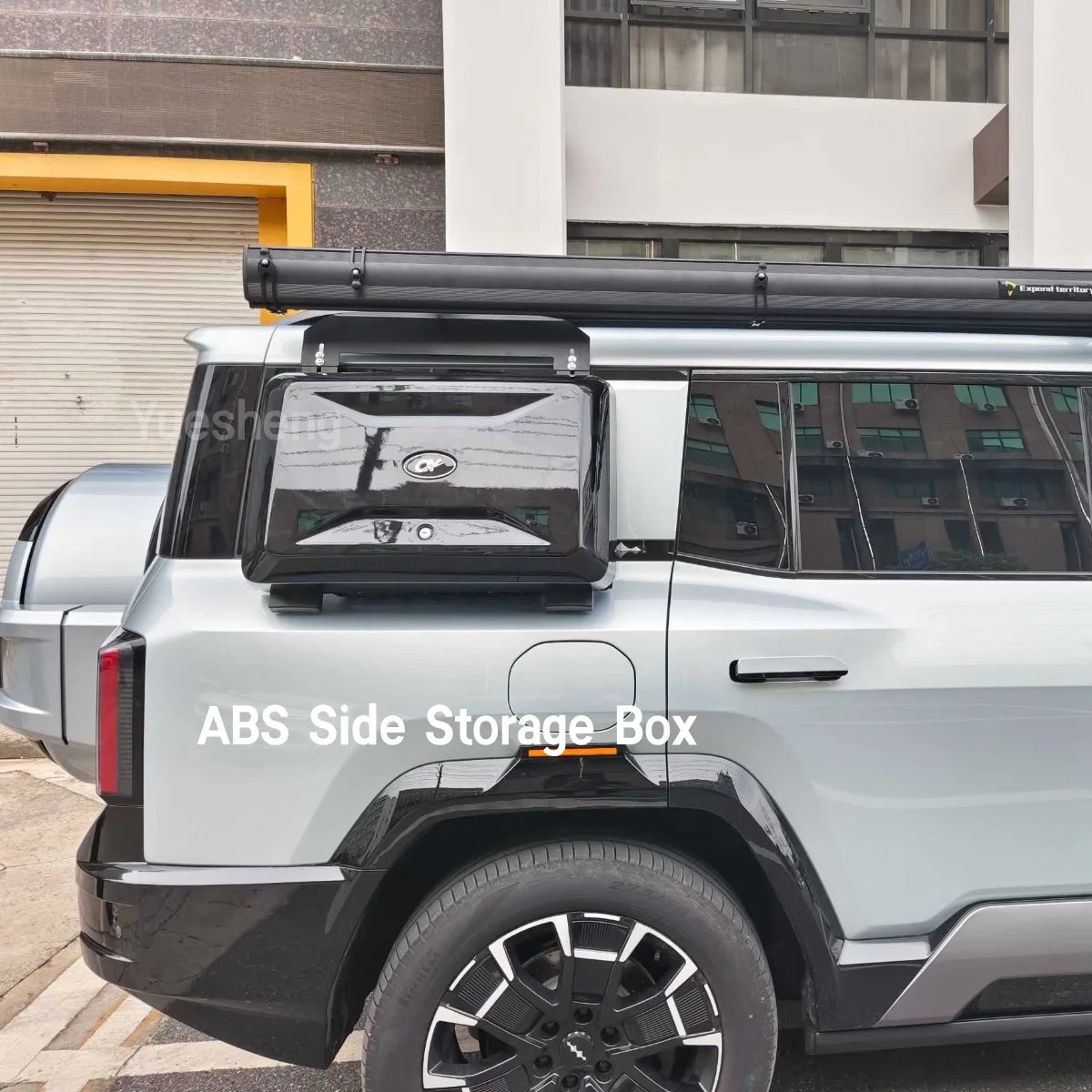 Off Road Aluminum Car Luggage Rack Roof Rack Side Ladder Side Storage Box For BYD Leopard 5 8 Titanium 3 7 Exterior Accessories