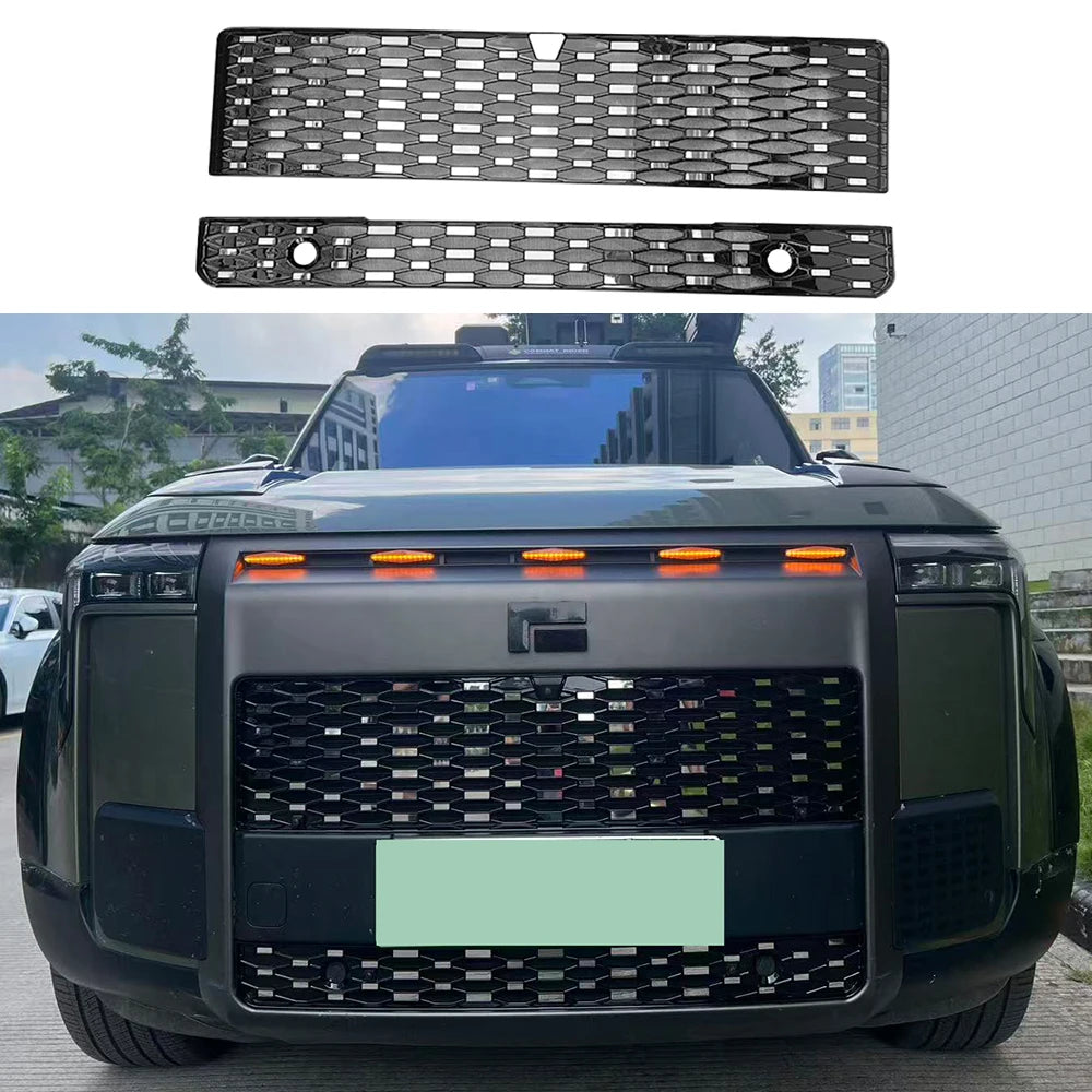 Non Removable Front Grille Protection Water Tank Cooler Filter Screen Modified For BAIC Jishi Polestone 01 Rox 01 Insect Screen
