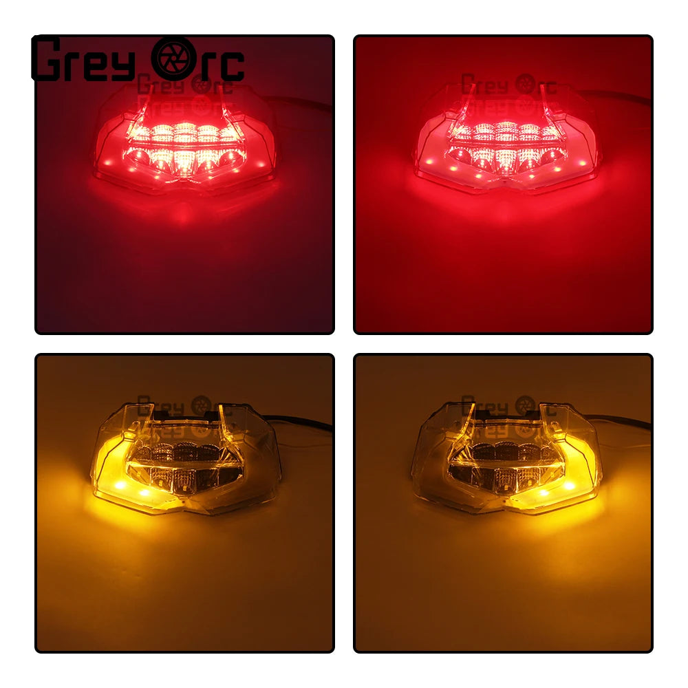 For Ducati Panigale V2 V2S MTS950 Multistrada 1200 1260 LED Brake Tail Light Rear Stop Indicator Lamp Turn Signal Taillight