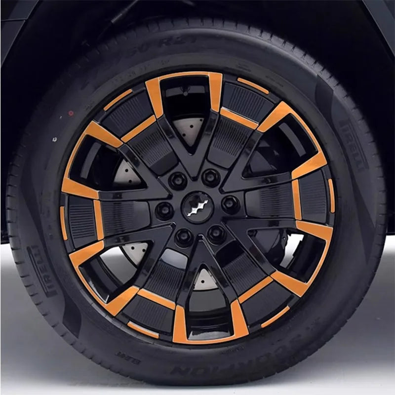 21-inch Wheel Sticker for BYD Leopard 8 Matte Black Wheel Wrap with Scratch Protection Accessory