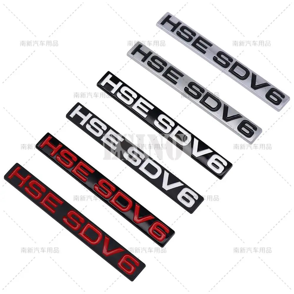 New 3D HSE SDV6 SDV8 ABS Adhesive Emblem Badge Decal for Land Rover Ranger Rover Voguese Defender