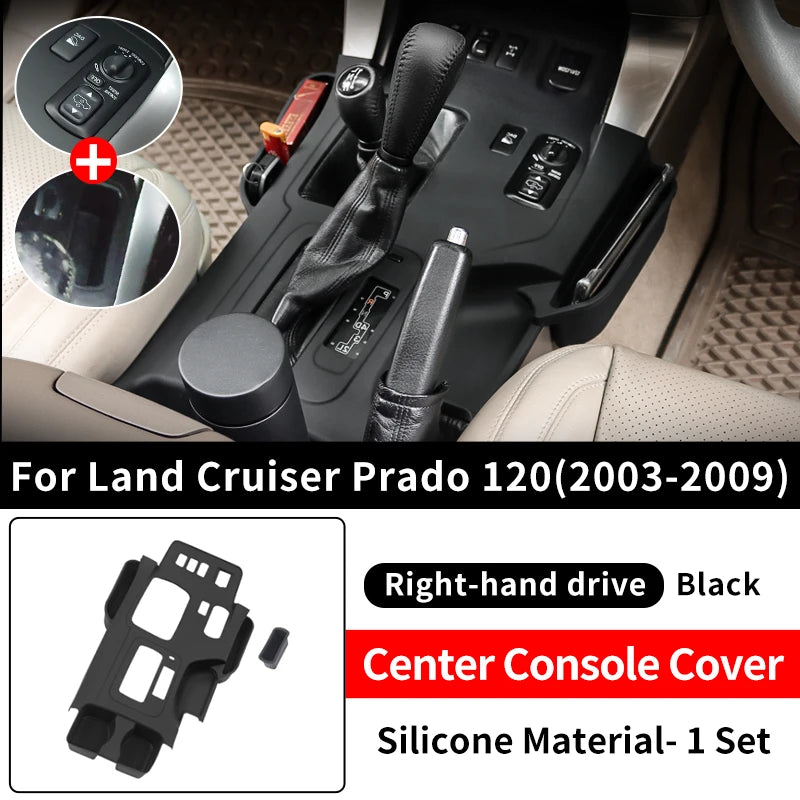 For 2003-2009 Toyota Land Cruiser Prado 120 LC120 Central Control Protective Cover Dust Proof Automotive Interior Accessories