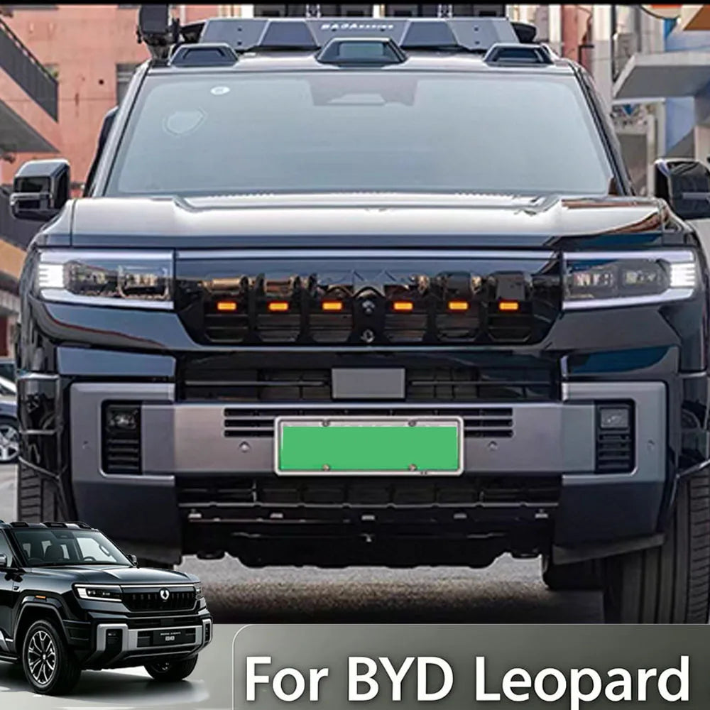For BYD Leopard 8 Denza B8 2024-2026 Front Bumper Led Marker Lights Daytime Running Lamps Dedicated Modification Accessories