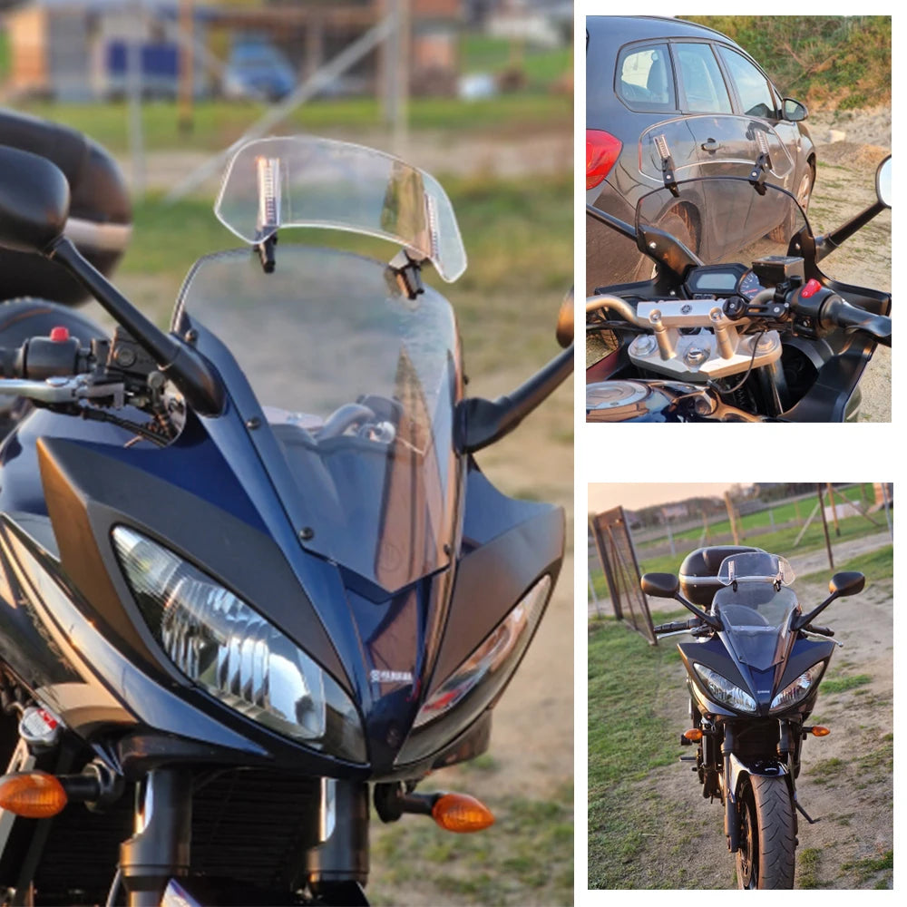 FOR YAMAHA TENERE 700 XMAX 300 250 400 TRICITY 155 125 TMax Lux Max Risen Adjustable Windscreen Windshield Spoiler Air Deflector