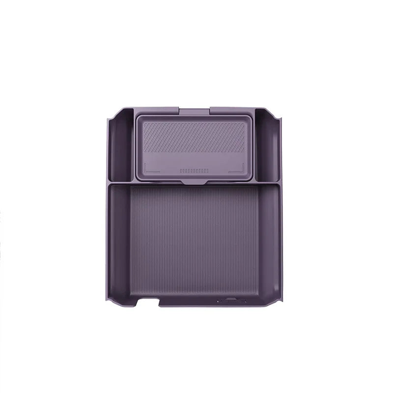 For 2026 ROX ADAMAS Under Console Storage Box Multifunctional Glasses Organizer Car Interior Modified Accessories