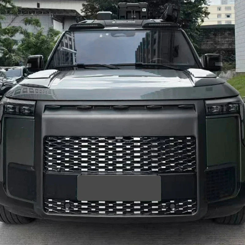Car Replace Bumper Center Intake Grille Cover For ROX 01 ADAMAS 2024-Present Front Upper Lower Grille  Buckle Insect Proof Net