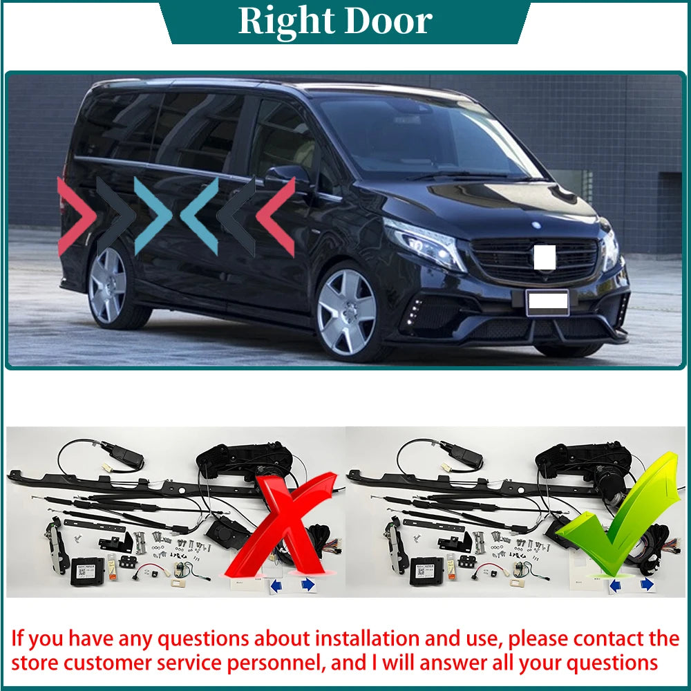 for Mercedes Benz V Class V200 V220 V250 EQV e Vito eVito W447 Automatic Electric MPV Side Power Sliding Door Control System