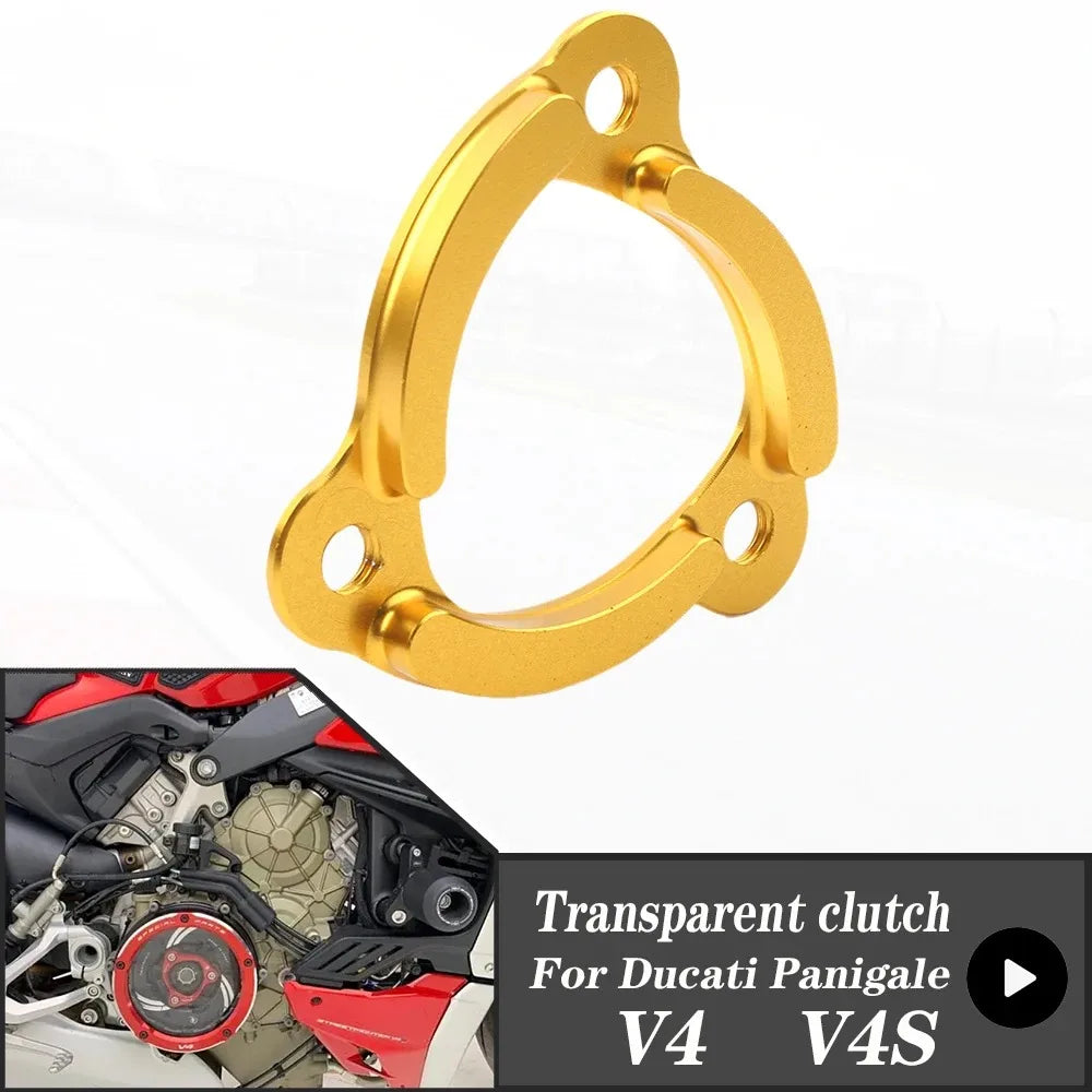 لكلاتش دوكاتي بانيجال V4 1100 2018-2023 V4S 18-23 غطاء حماية جانبي شفاف للمحرك من الألومنيوم المُعدّل