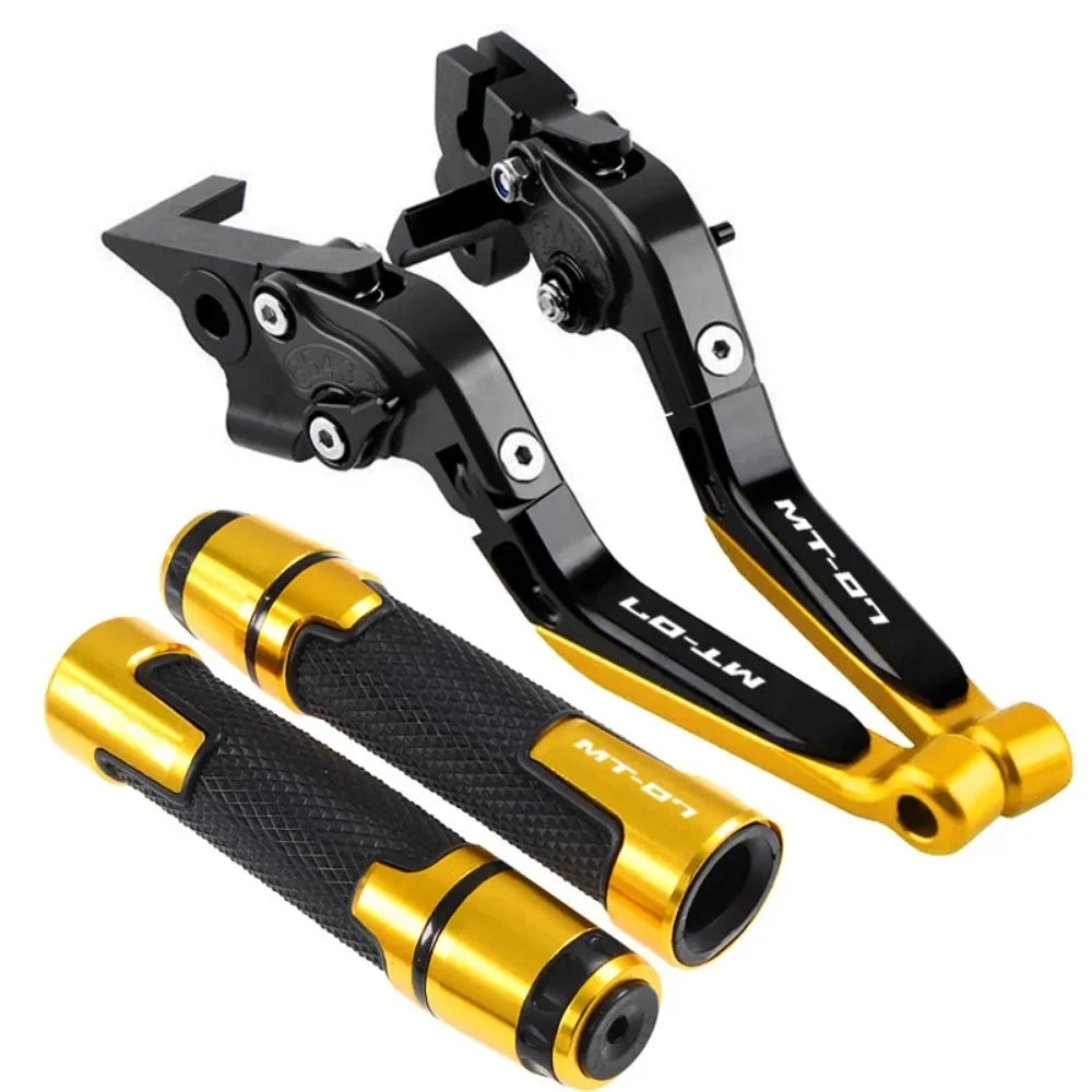 For Yamaha MT-07 FZ-07 MT 07 FZ07 MT07 FZ 07 2014-2025 Motorcycle CNC Adjustable Folding Extendable Brake Clutch Levers Handle