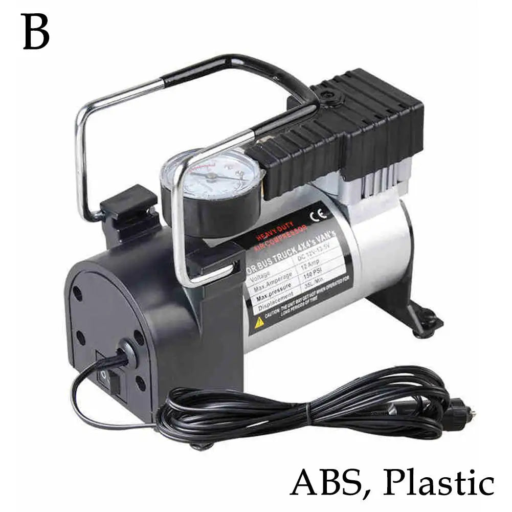 12V 200 PSI Heavy Duty Deluxe Metal Air Compressor Tire Digital Car Pump With Tyre Inflator Inflatable Pressure Gauge W6B7