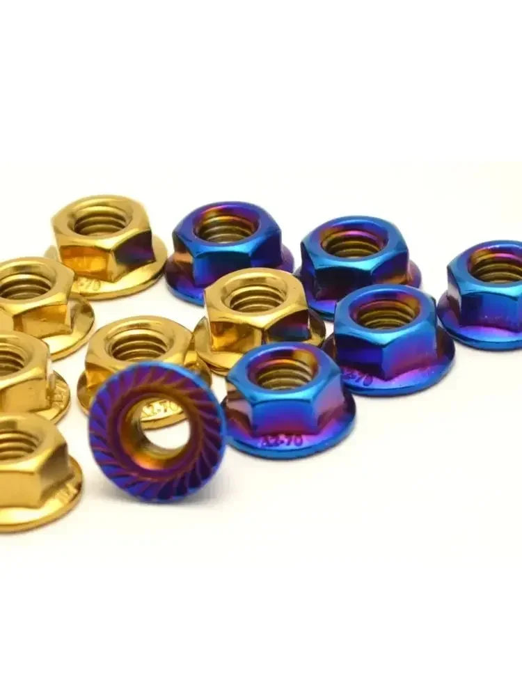 6Pcs M10x1.25 Rear Sprocket Wheel Nuts 6 Pcs For Kawasaki Ninja 1000 Z1000S Z1000SX Ninja 650R ER-6f EX-6 Ninja 650 ER-6n ZX-6/Z