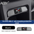 AEBY For BYD Atto 2 2024-2025 Rear Seat USB Port Protective Dust Cover , Car Charger Port Plug Seal Cap Accessories