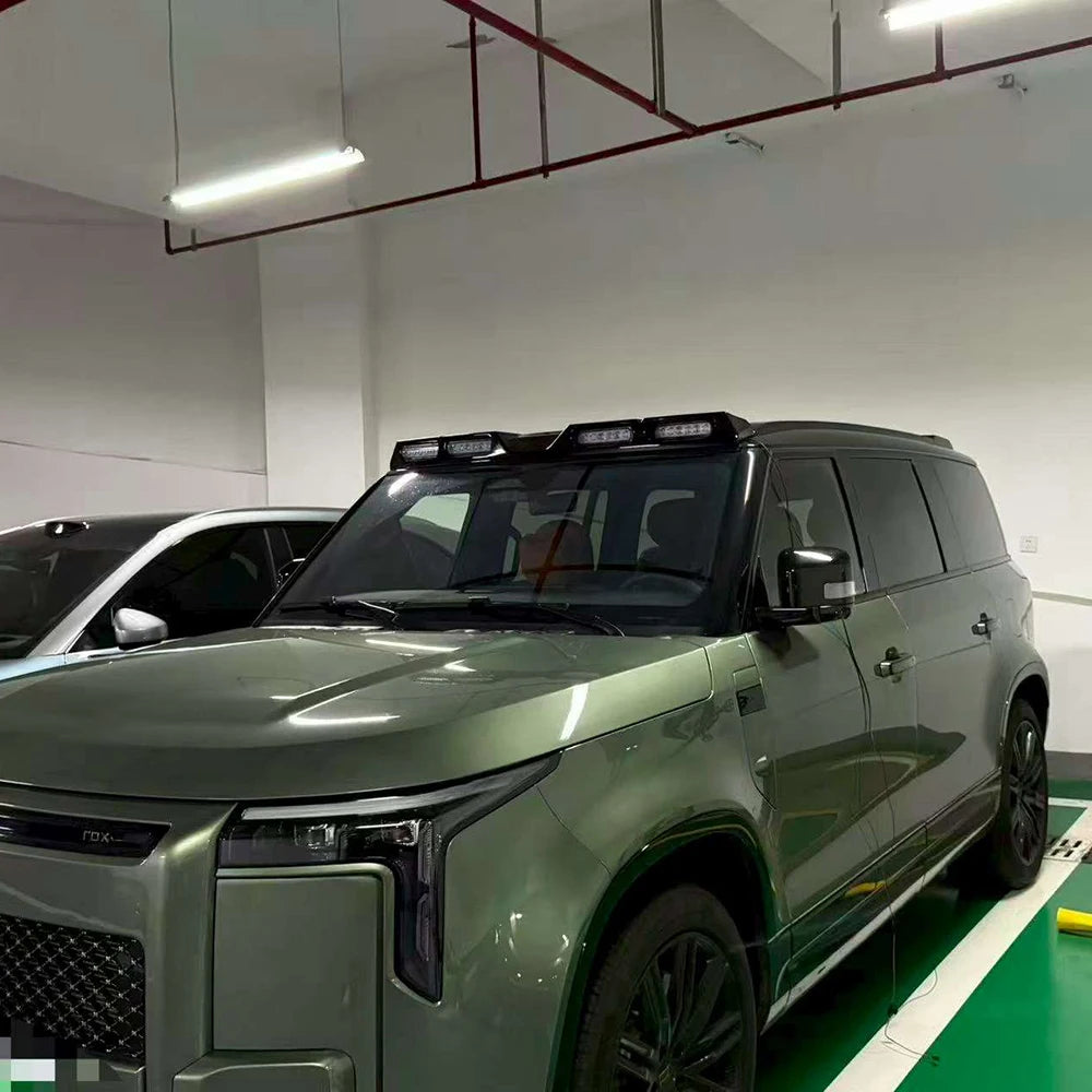 Car Roof Light Fit for BAIC JISHI ROX 01 2024 2025 2026 Outdoor Searchlight  LED Roof Rack Light Spoiler Modified Accessories
