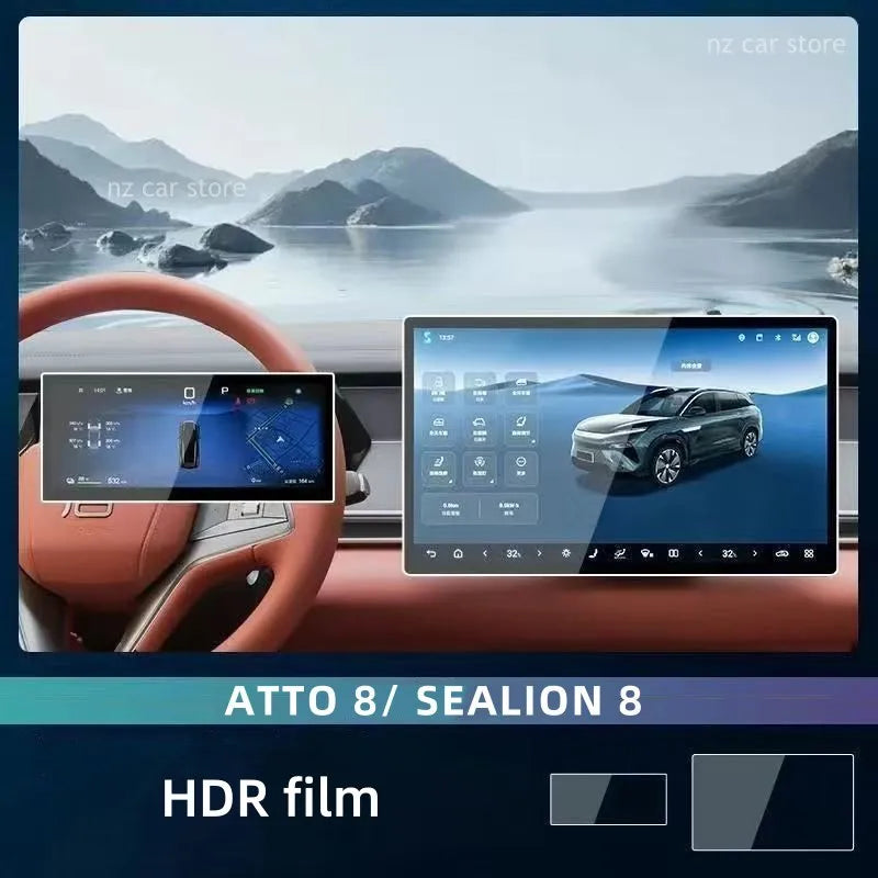 For BYD ATTO 8 SEALION 8 2025 2026 TANG L DMI DMP Tempered Screen Protector Film GPS Navigation Dashboard Accessories