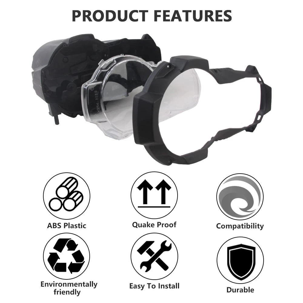 Motorcycle Headlight Cover ABS Plastic Head Light Shell for BMW R1250GS R 1250GS 1250 GS Adventure 2020-2024 2023 Accessories