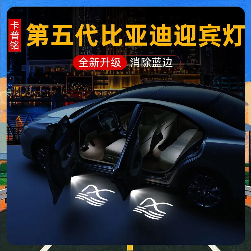 For BYD Tang L Han EV Song Plus Qin L Seal Seal Lion 07EV Leopard Door Projection Ambient Light LED Lighting Accessories