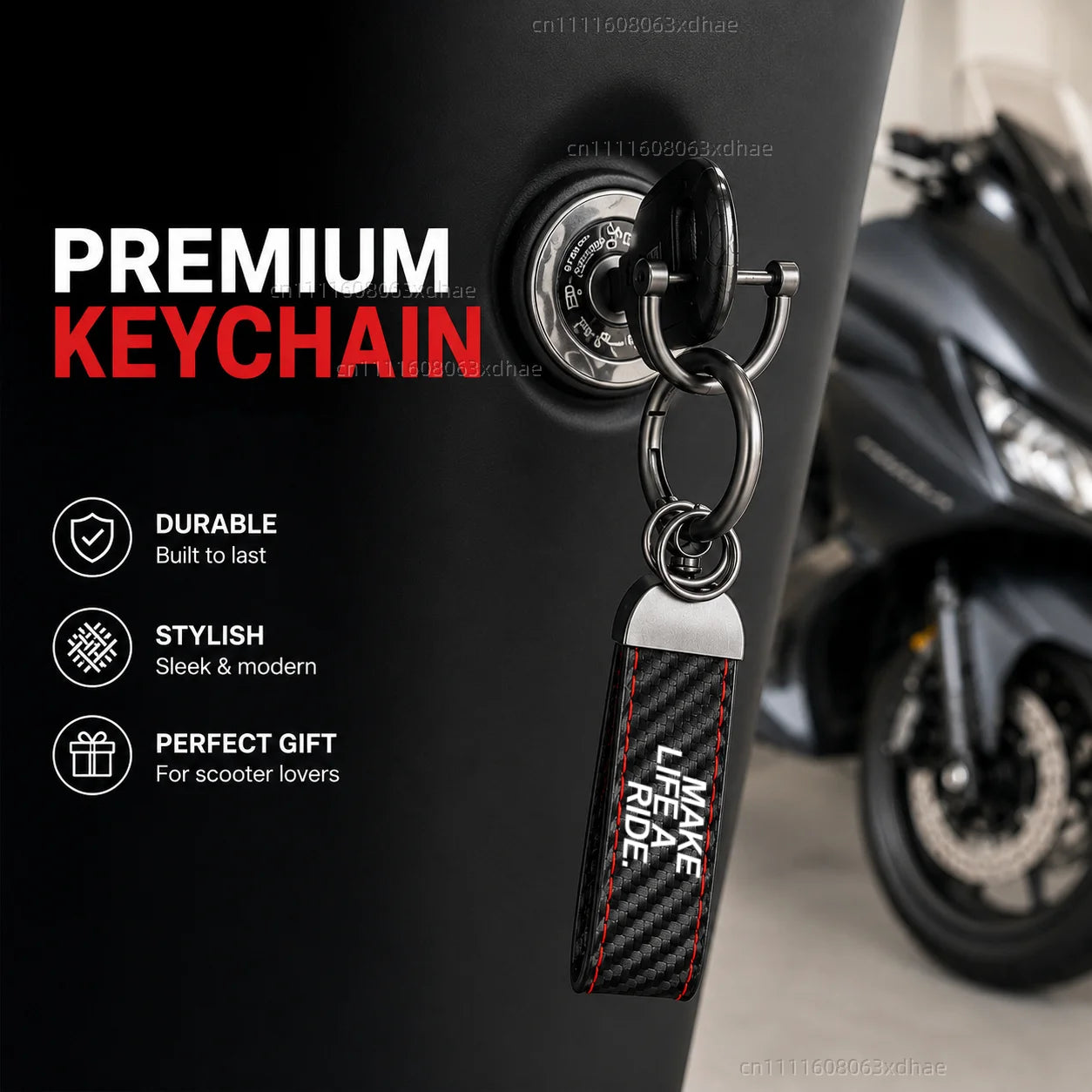 High-Grade Leather Motorcycle Keychain Holder Keyring Accessories For BMW R1200GS R1250GS R 1200GS R1250 GS R 1250 LC ADV