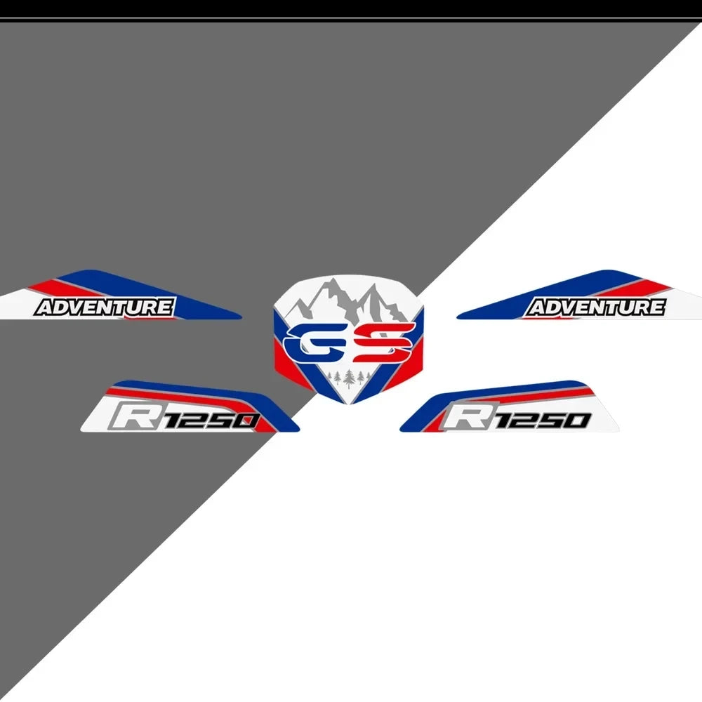 Motorcycle Stickers Adventure Front Beak Fairing Extension Wheel Extender Cover Decal For BMW R1250GS LC ADV R 1250 GS HP