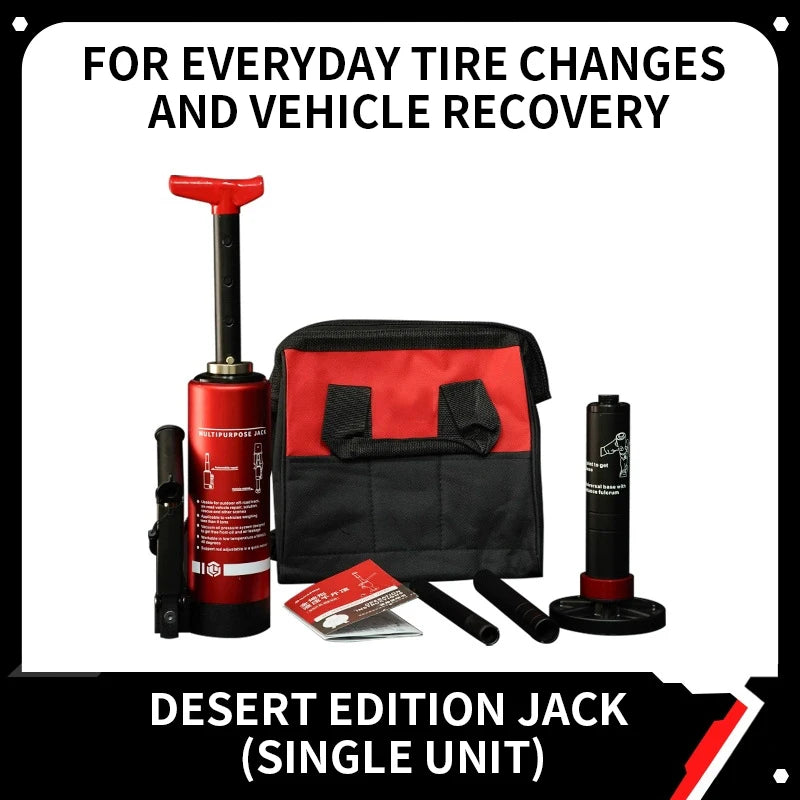 PMP Hydraulic Jack Set – Adjustable Recovery and Lifting, Vertical Rescue Jack for Desert Off-Road Vehicles, Outdoor Rescue Equi