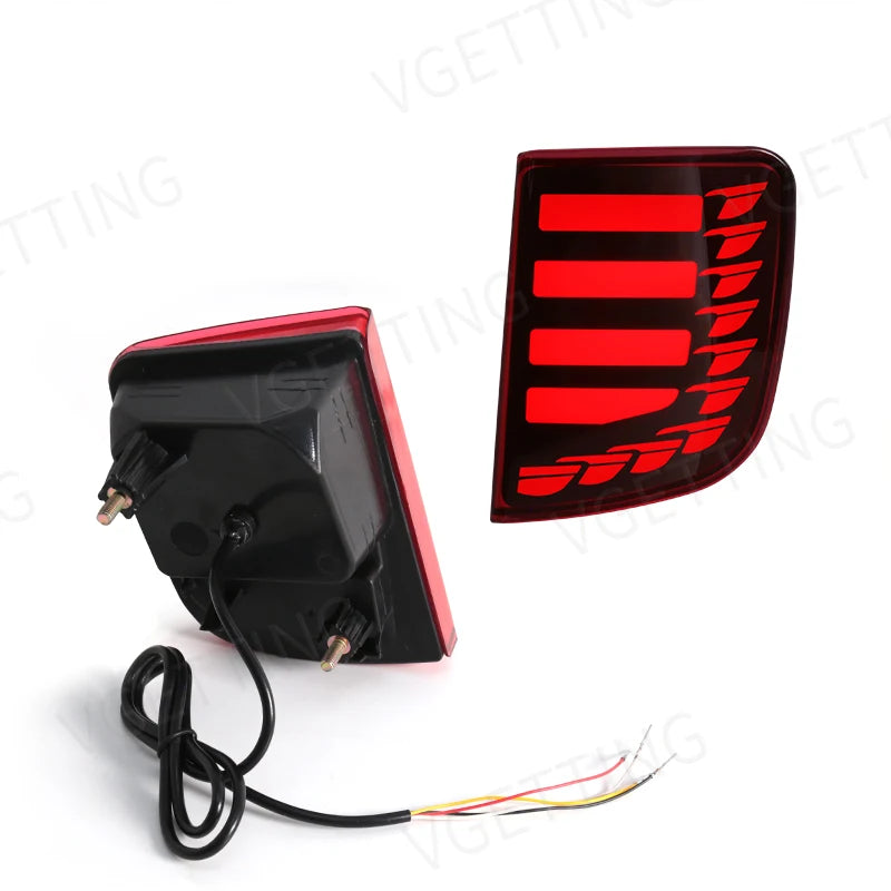 For Toyota Land Cruiser LC200 2008 - 2015 LED Rear Bumper Reflector Warning Brake Light Turn Signal Fog Lamp Car Accessories 12V