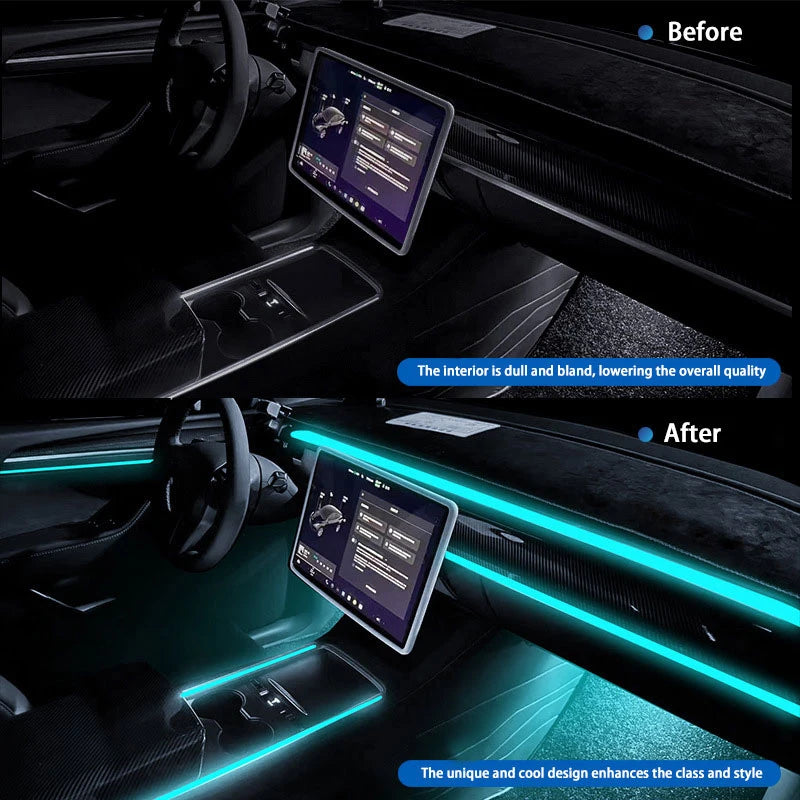 For BYD Seagull 2024 2025 2026 EQ Dolphin Mini 2/24 in 1 Car Atmosphere Light Lamp RGB Shade Ensemble Streamer Atmosphere Set