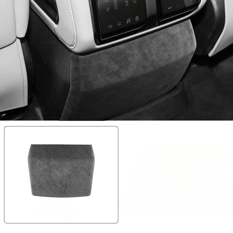TOP SUEDE Overlays Interior Trims for BYD Formula Leopard 8 Door Panel, Central Control Shift Mat, Left and Right Air Vents
