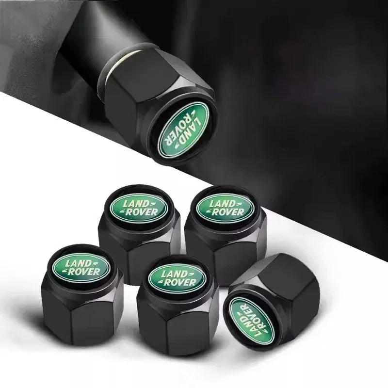 5pcs Metal Car Wheel Tire Valve Air Stem Cap For Land Rover Freelander LF L2 Discovery 3 Sport Range Rover Velar Defender Evoque
