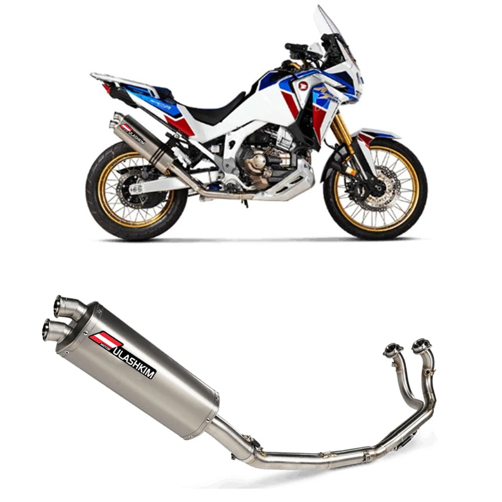 CRF 1100 Full Exhaust System for HONDA CRF1100 CRF1100L AFRICA TWIN EXHAUSTS 2020 2021 2022 Motorcycle Exhaust Muffler Escapes