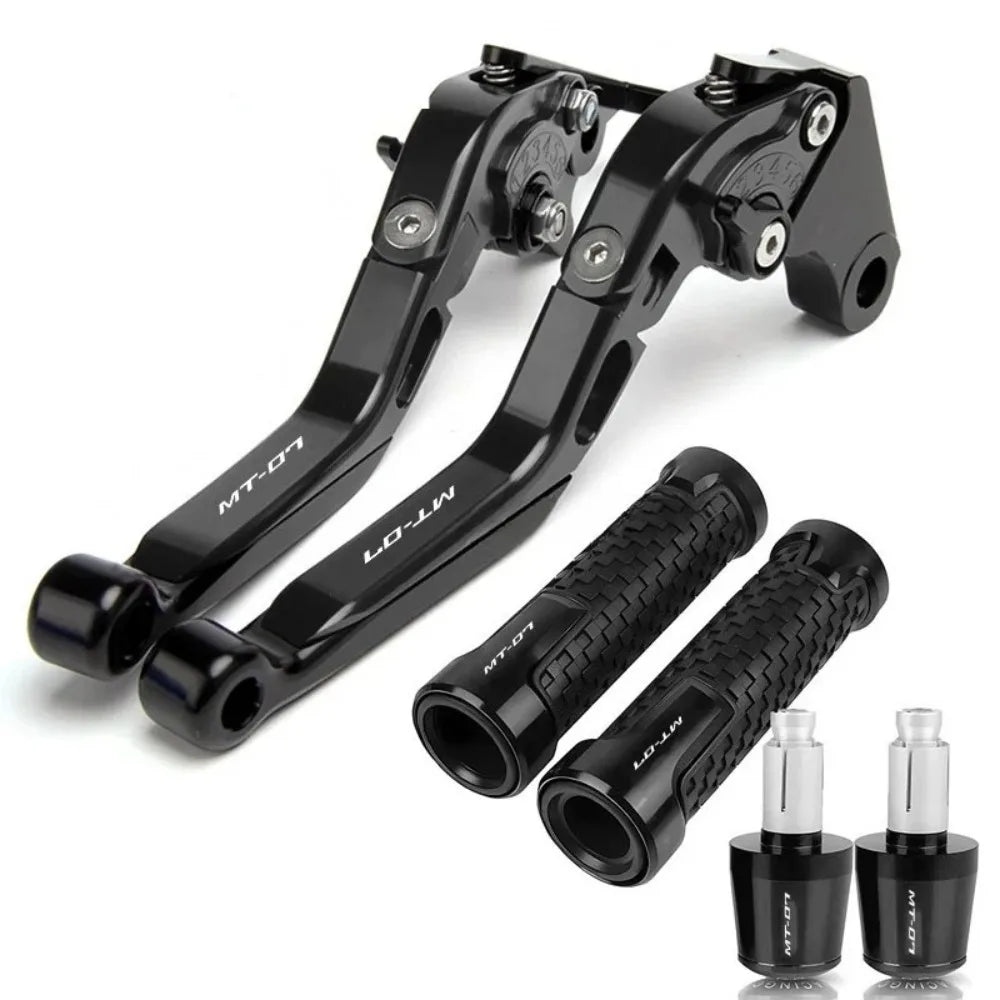 Motorcycle CNC Adjustable Folding Extendable Brake Clutch Levers Handle For Yamaha MT-07 FZ-07 MT 07 FZ07 MT07 FZ 07 2014-2025