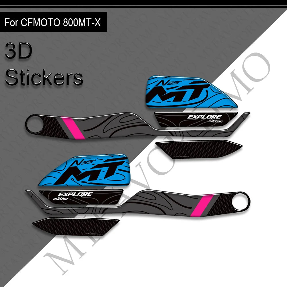For CFMOTO 800MT-X 800MT 800 MT - X Adventure Bike Motorcycle Body Fairing Protector Tank Knee Pad Stickers Decals Kit 2024 2025
