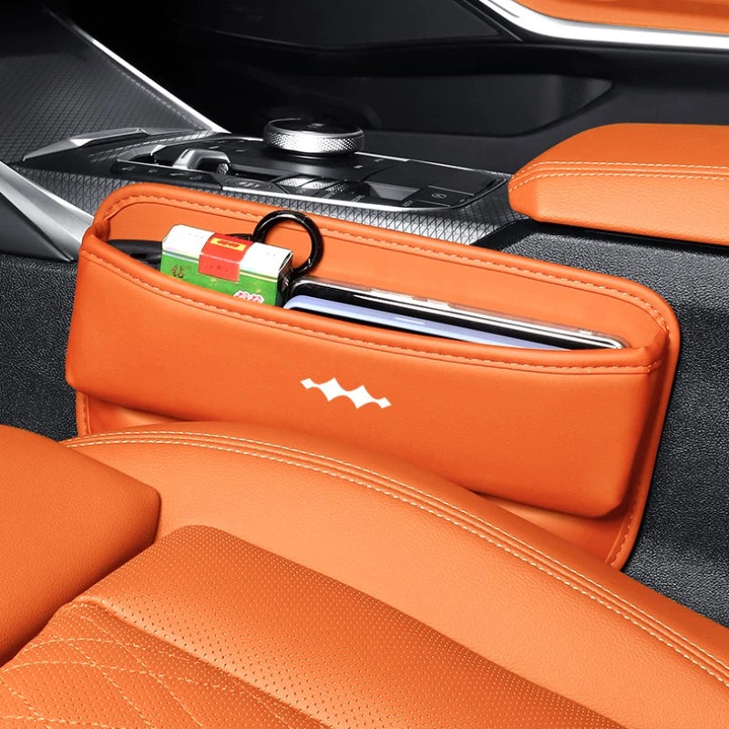 Seat Gap Storage Box for BYD Leopard 5 Leopard 8 Leather Car Seat Gap Pockets Anti-Spill Interior Accessory