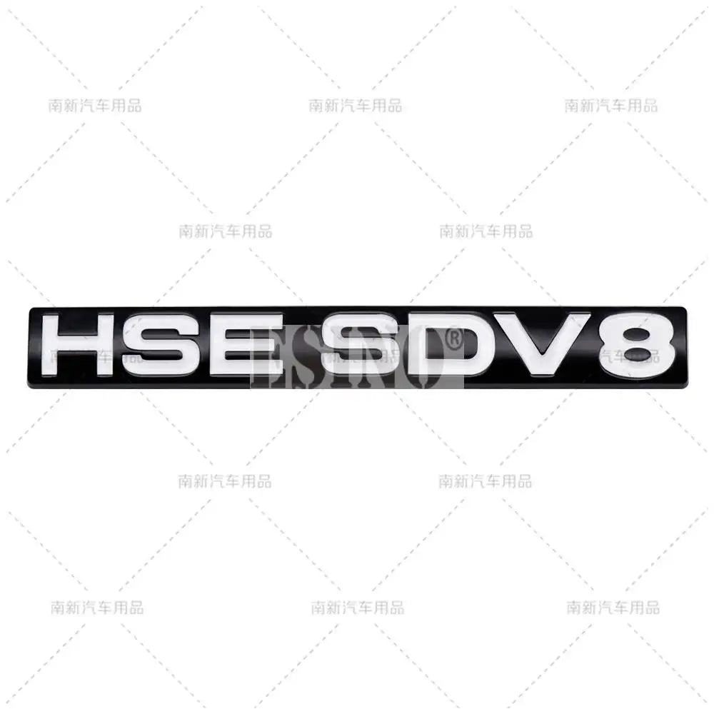New 3D HSE SDV6 SDV8 ABS Adhesive Emblem Badge Decal for Land Rover Ranger Rover Voguese Defender