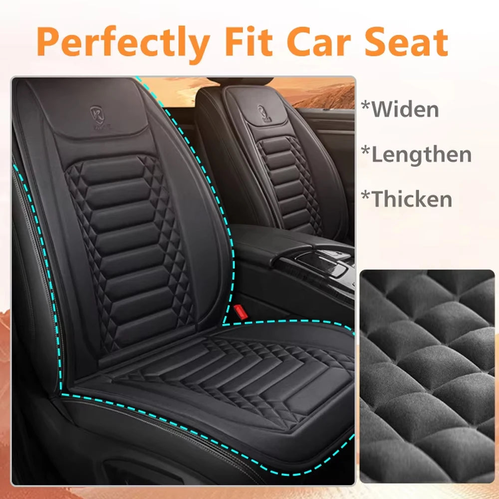 12V Heated Car Seat Cover Heating Pad Fast Car Seat Heater Flannel Heated Cars Seat Protector Seat Heating Cover Car Accessories
