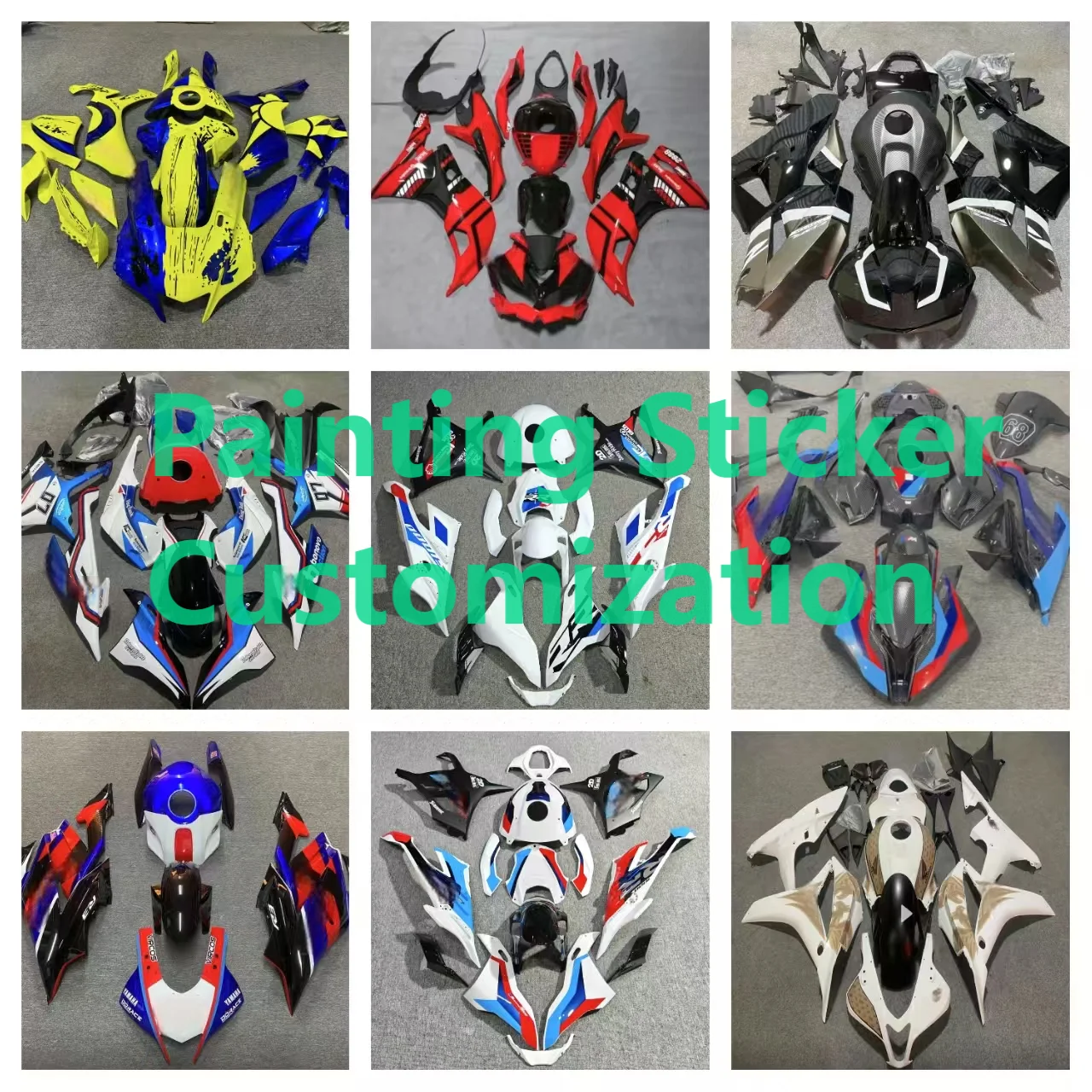 Motorcycle Fairing Kit for Ducati Panigale V4  2019 ABS Customized Motorcycle  Fairings  Kit