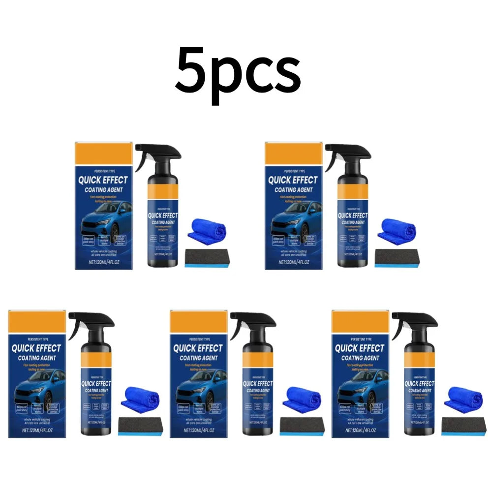 Automotive Paint Coating Agent Spray 120ml Ceramic Shine Liquid Polish Nano Protection Shield for Car Exterior Care Tools 1/5PCS