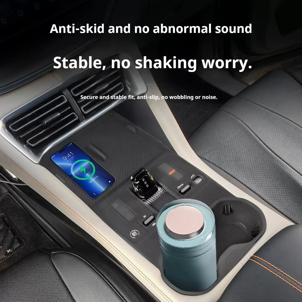 For BYD Song Plus DM-i 2023-2025 Car Central Control Gear Pad Silicone All Inclusive Central Control Button Protection Cover