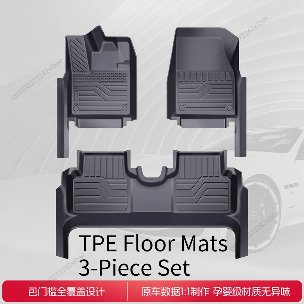 TPE Full Coverage Car Floor Mats, Interior Modification Parts Specially for BYD Song PLUS EV/DM-i 2023-2026 Custom Floor Mats